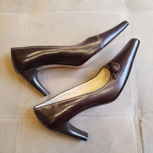 Cavalini Leather Heels - sz 38 EU - Picture 6 of 10